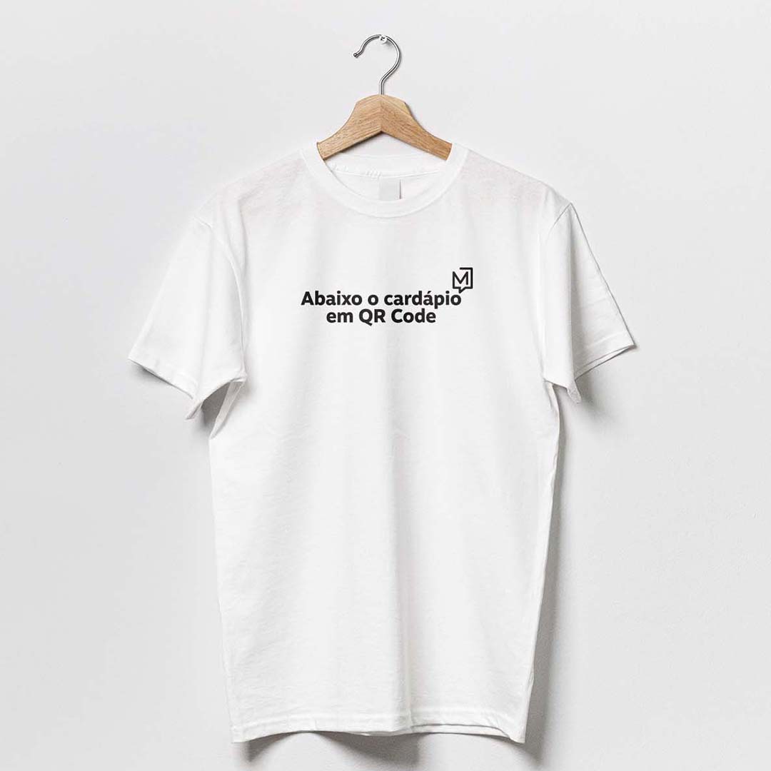 Camiseta QR Code - Branca
