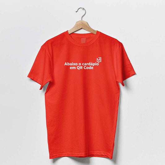 Camiseta QR Code - Vermelha