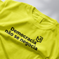 Babylook Democracia - Amarelo Canário