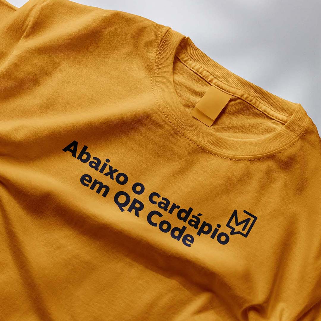 Camiseta QR Code - Amarelo Ouro