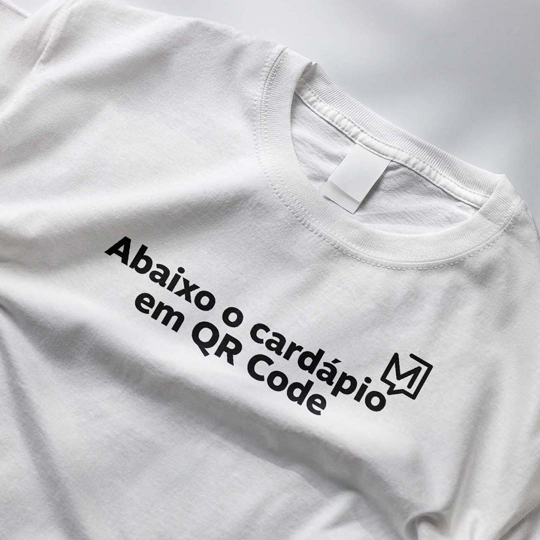 Camiseta QR Code - Branca